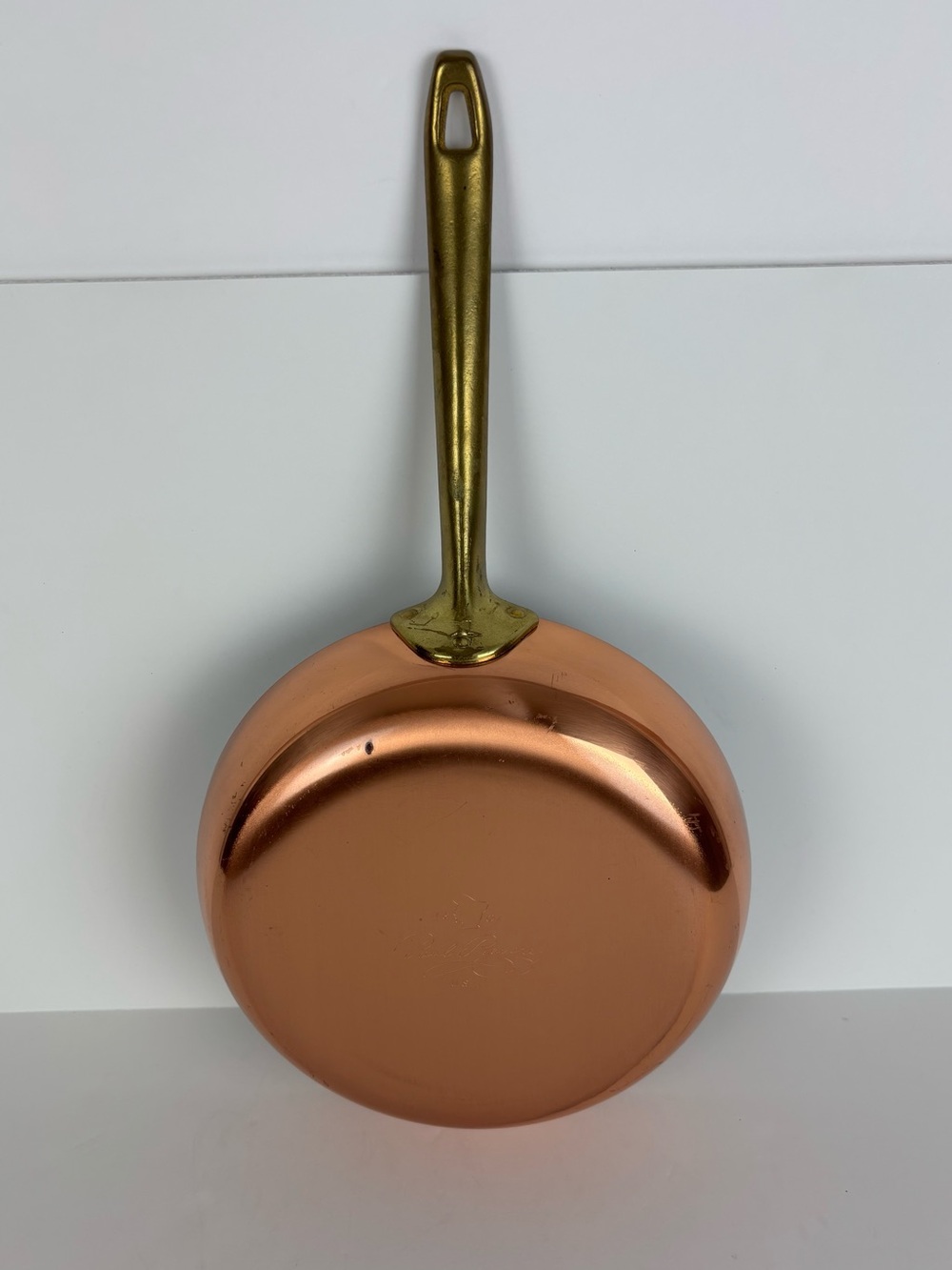 Vintage Paul Revere Ware Signature 1801 Copper Skillet  Fry Pan 8.5" Brass USA